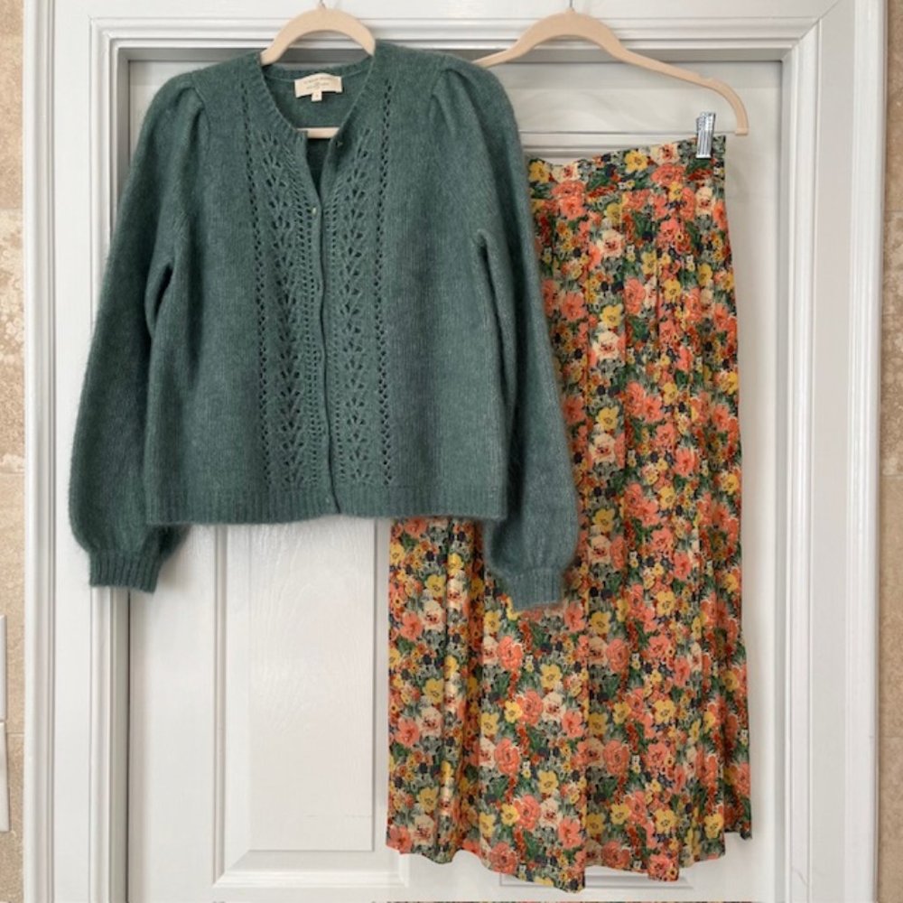 Sezane Green Sweater - Picture 2 of 3